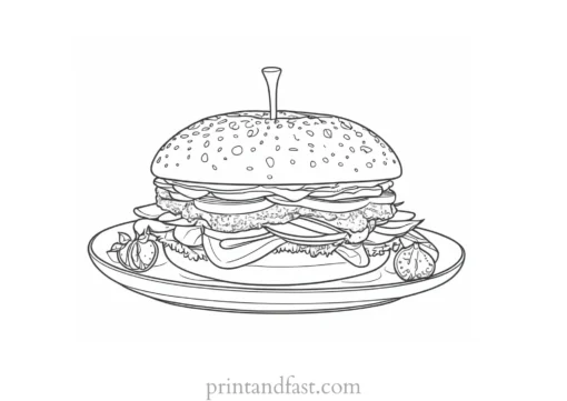 food coloring page printable