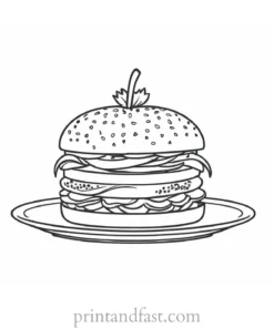 food coloring page simple