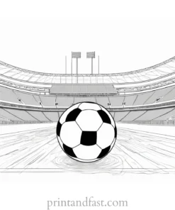 football Coloring Page Activity