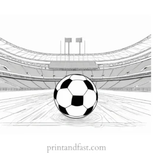 football Coloring Page Activity