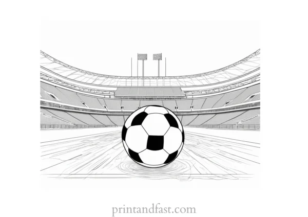 football Coloring Page Activity