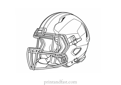 football Coloring Page Art