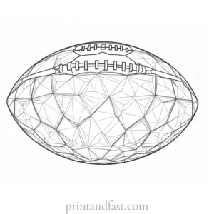 football Coloring Page Design