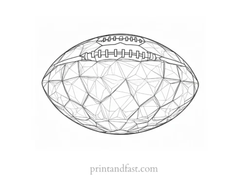 football Coloring Page Design