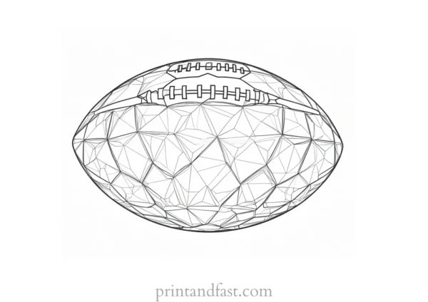 football Coloring Page Design