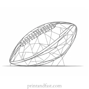 football Coloring Page Template