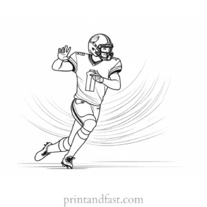 free Football Coloring Page