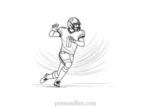 free Football Coloring Page