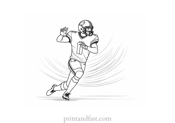 free Football Coloring Page