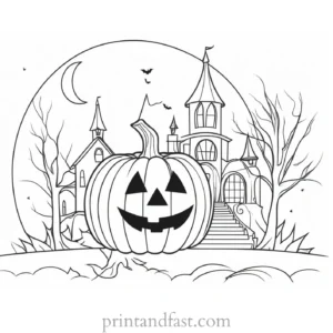 free coloring page Halloween