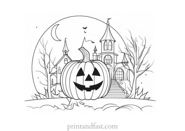 free coloring page Halloween