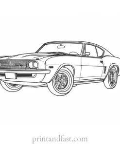 free coloring page cars