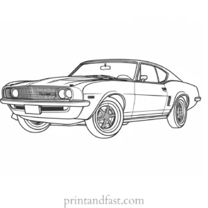 free coloring page cars