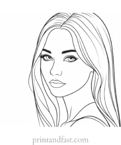 free coloring page for girls