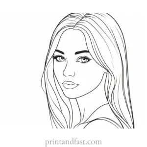 free coloring page for girls