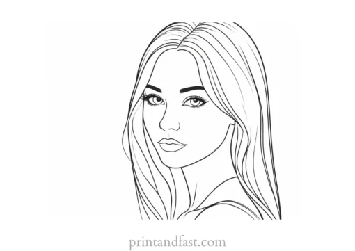 free coloring page for girls