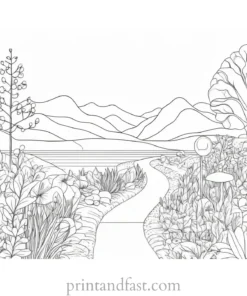 free coloring page nature