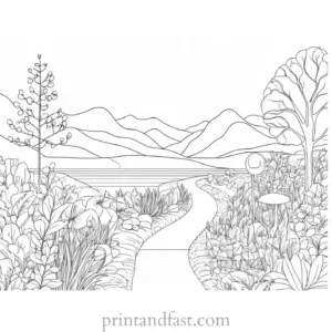 free coloring page nature