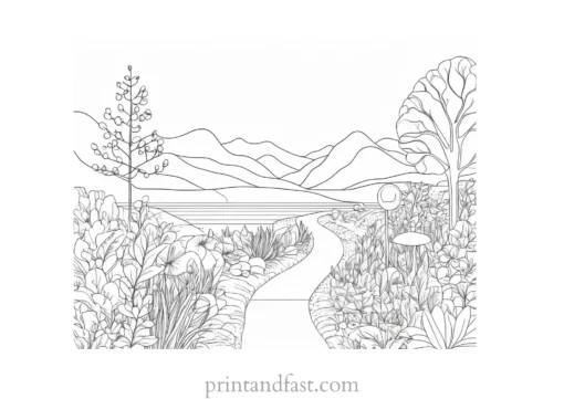 free coloring page nature