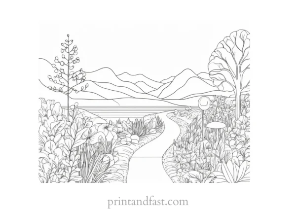 free coloring page nature