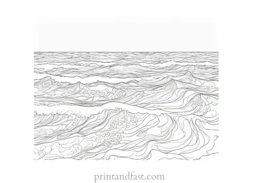 free coloring page ocean