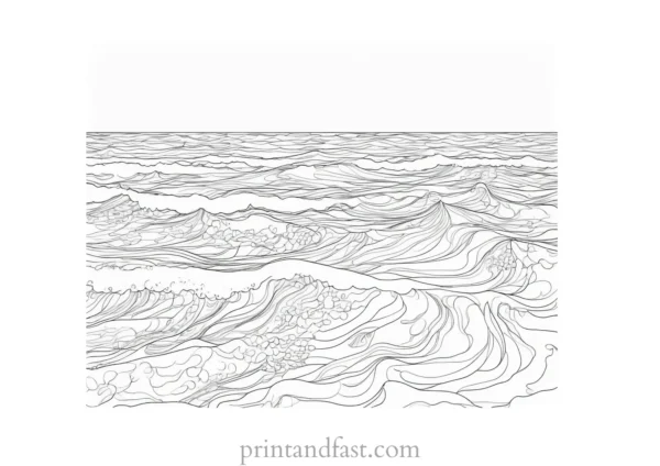 free coloring page ocean