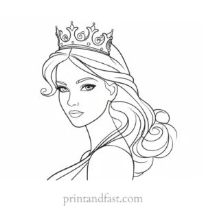 free coloring page princess