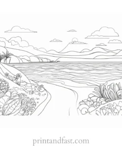 free coloring page summer