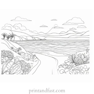 free coloring page summer