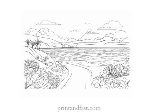 free coloring page summer