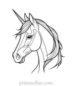 free coloring page unicorn