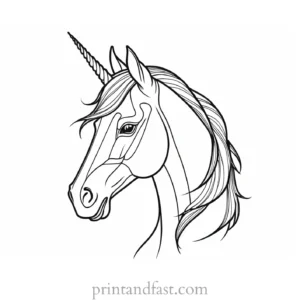 free coloring page unicorn