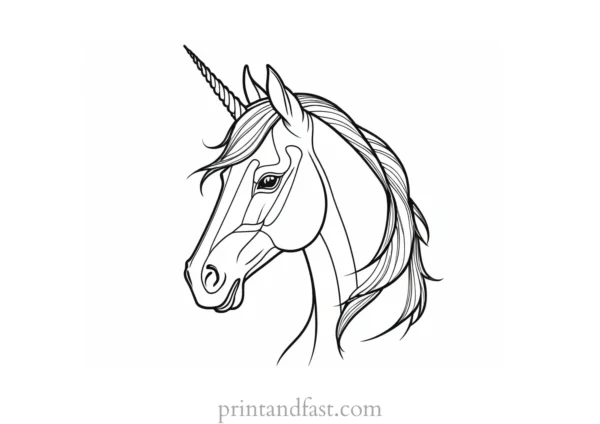 free coloring page unicorn