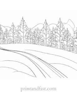 free coloring page winter