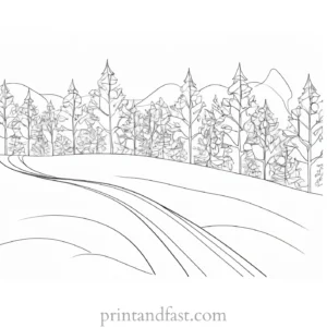 free coloring page winter