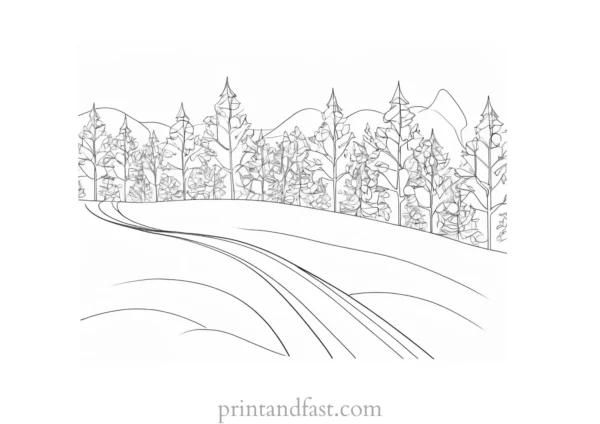 free coloring page winter