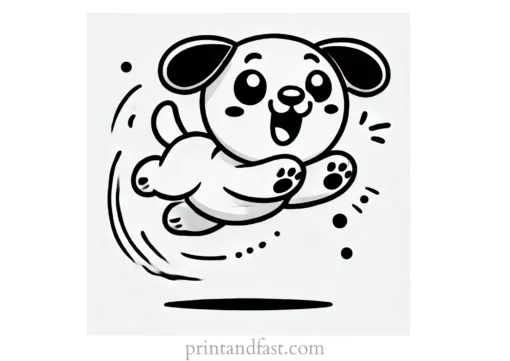 fun puppy coloring page