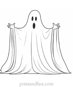 ghost coloring page activity