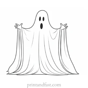 ghost coloring page activity