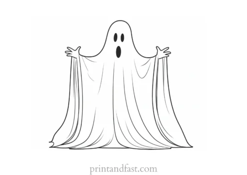 ghost coloring page activity