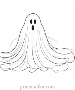 ghost coloring page artwork