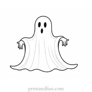 ghost coloring page design