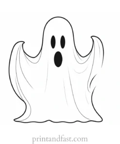 ghost coloring page free