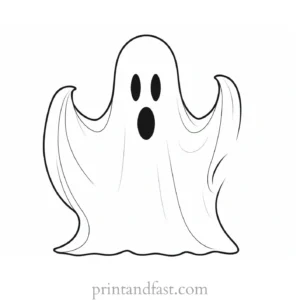 ghost coloring page free