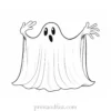 ghost coloring page idea