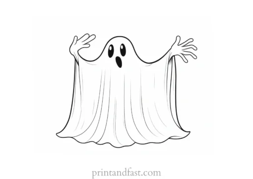 ghost coloring page idea