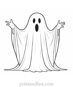 ghost coloring page outline