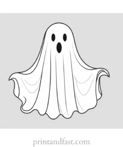 ghost coloring page printable