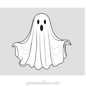 ghost coloring page printable