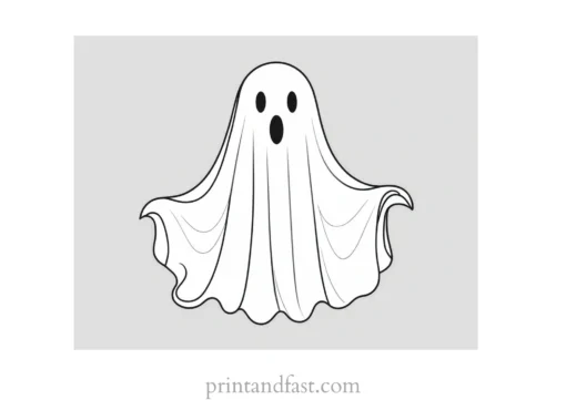 ghost coloring page printable